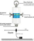Diagram of OneToOne Voltage Balun for Ham Radio Antennas, 500W high power, HF band 1 to 50MHz, dipole ready, with UHF SO239 connector