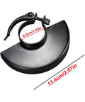Heavy Duty Angle Grinder Guard Shield Replacement for 100 115 125 Grinders, metal wheel cover with clamp, size dimensions shown