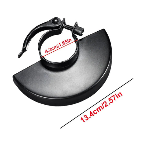 Heavy Duty Angle Grinder Guard Shield Replacement for 100 115 125 Grinders, metal wheel cover with clamp, size dimensions shown
