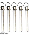 Hand Fan Repairing Kit 25mm Copper Shaft Fasteners Replacement for Folding Hand Fans, steel pins with loops, 2.3mm size