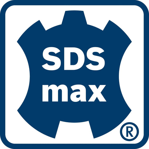 SDS-Max logo for 3/4-Inch By 21-Inch SDS-Max Speed-X Rotary Hammer Bit With Inclined Side Cutters For Blazing Concrete Drilling, Compact Dust-Removal Head, Active-Centering Tip For Quick Starts, Wear Indicator For Hole Size Accuracy.