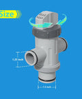 Pool Plunger Valve With Shut Off On For Above Ground Pools Hose Adapter Replacement Fits One And One Quarter Inch Or One And One Half Inch Pool Hoses Ideal For Skimmers Pumps Filters And Saltwater Systems 1 Pack, 1.25 inch and 1.5 inch size shown