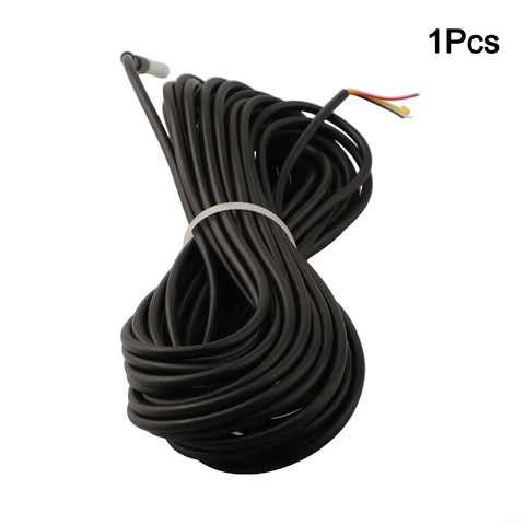 Rugged Stainless Steel Temperature Probe Sensor With 10 Meter Waterproof Cable For Remote Monitoring Gear In Large Industrial Spaces Refrigeration Units Telecom Rooms And Enclosures, coiled cable, 1 pc