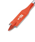 Close-up of a Two Piece Screw Point Paddle Drill Bit Set Six Inch By One Half Inch With Speed Striker showing screw point tip and paddle design.