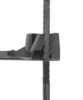 Close-up of 8 Inch Nylon Cable Tie 75 Lb Tensile Strength 100 Pack UV Resistant Black with Double Lock Design.