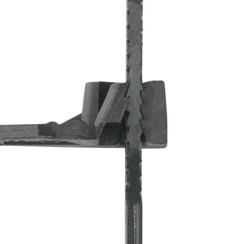 Close-up of 8 Inch Nylon Cable Tie 75 Lb Tensile Strength 100 Pack UV Resistant Black with Double Lock Design.