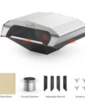 Wood Fired Pizza Oven Attachment For Pellet Grills Turns Your Grill Into A Pizza Night Upgrade With A 13 Inch Square Stone Heat Ring