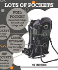 Outdoorsy Hiking Baby Carrier Backpack For Safe Comfortable Toddler And Baby Transport With multiple storage pockets shown