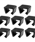 15 Pack Outdoor Wicker Furniture Clips For Sectional Sofas Black Plastic Fasteners To Connect Two Chair Legs Tough Easy Clip