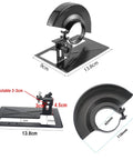 Heavy Duty Thickened Adjustable Steel Angle Grinder Rock Solid Balance Bracket Support Stand Safety Cover with adjustable clamp.