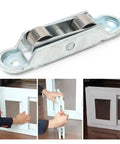 Top Notch Smooth As Butter Silent Glide Pulley Wheels For Sliding Doors And Windows Heavy Duty U Type Roller close up view.
