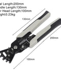 Heavy Duty Wire Stripping Tool With Non Slip Rubber Handle And Heat Treated Steel Jaws For Precise Cutting And Crimping