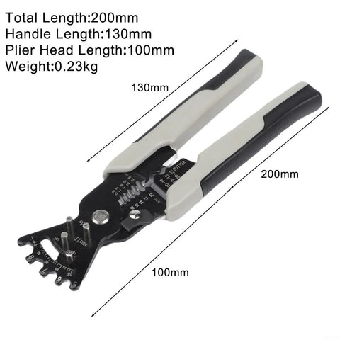 Heavy Duty Wire Stripping Tool With Non Slip Rubber Handle And Heat Treated Steel Jaws For Precise Cutting And Crimping