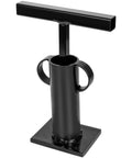 Heavy Duty Rock Crusher For Gold Prospecting And Ore Pulverizing, all steel build with handles, compact design side view