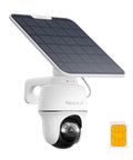 4K LTE Cellular Security Camera For Outdoor Use No WiFi Solar Powered 3G 4G Connectivity 360 Auto Tracking AI Detection