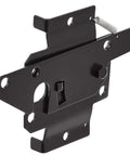 Flush Mounted Gate Latch In Black, Self-Latching Steel, Easy Install For Left Or Right Swing Gates, 13.39 Inch Length One Pack