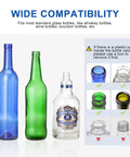 Wide compatibility of Wine Bottle Torch Kit For Outdoor Patio Lighting Wall Mount Holder with standard glass bottles