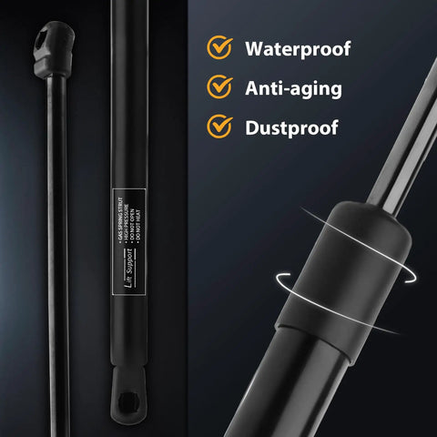 Jeep Cherokee Rear Hatch Gas Struts Replacement For 2014 2015 2016 2017 2018 2019 Heavy Duty Liftgate Support With Smooth Open And Hold 690N Force OEM Style Fit Extended 25 Inches Compressed 17.76 Inches waterproof anti-aging dustproof features
