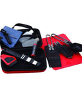 Alpine Deluxe Outdoor Kitchen Set With Zippered Carry Case BPA Free Tools Folding Utensil Set Salt And Pepper Shaker Dish Brush