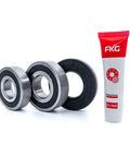 Top Shelf Heavy Duty Front Load Washer Tub Bearing And Seal Kit Replaces W10285625 with sealed bearings and grease tube.