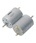 Micro DC Motor Kit For RC Boats And DIY Projects, 3V To 12V, 1500 To 13000 RPM, 42mm By 24mm, 2mm Shaft, Pack Of 5 Motors