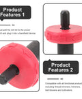 Push Button Start Electric Engine Drill Bit Adapter 8mm Hex Quick Start For Lawn Mower Leaf Blower And String Trimmer with red cap