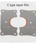 Metal C type repair film for Rotating Concealed Cabinet Hinge Set Stainless Steel Doors And Furniture Hardware 4 Pack