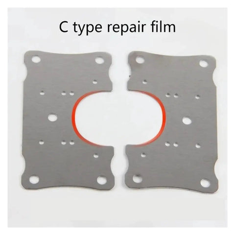 Metal C type repair film for Rotating Concealed Cabinet Hinge Set Stainless Steel Doors And Furniture Hardware 4 Pack