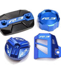 Rear Brake Fluid Reservoir Cap And Cylinder Cover For R3 YZF R3 YZFR3 2015 2024 Motorcycle Front And Rear Protection Shield