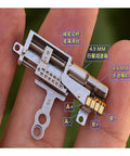 Close-up of 11mm Stroke Linear Actuator with 5V 2-Phase 4-Wire Precision Metal Gearbox Stepper Motor for Lifting and DIY Projects