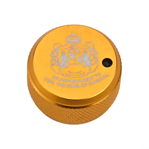 Gold finish Baitcasting Reel Spool Mechanical Knob With Sound Module Replacement Kit for P5 Series Reels close-up view