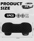 Cozy Plush Car Seat Covers With Side Pockets, Warm And Breathable Back Seat Protector dimensions with SUV illustration