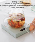 Ultra Smooth Electric Coffee Mug Warmer Usb Powered Cup Heater With Five Level Temp Control Auto Shut Off Compact Base with tea.