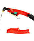 Disassembled air plasma cutting hand torch gun for PT31 systems pro grade with wide compatibility shown in detail
