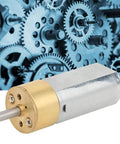 Tiny But Mighty DC 12V Mini Planetary Gearbox Motor With All Brass Reducer 6mm Shaft Micro Speed Reduction High Torque Low Noise