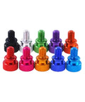 Colorful aluminum alloy thumb screws set on white, including Dope Aluminum Alloy Textured Thumb Screws M5 For DIY PC Case Upgrades.