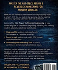 Straight Up Guide To Cracking Open Automotive Ecu Repair And Real World Reverse Engineering For Modern Rides cover image with title and electronic design background.