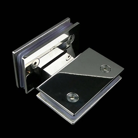 Soft Close Cabinet Hinges For Glass Doors And Bathroom Use Stainless Steel 304 Wall Mounted Shower Hinge Brushed Finish