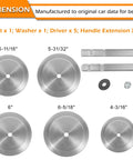 Truck Hub Seal Installer Kit For Class 7 And Class 8 Trucks And Trailers Pro Grade Multi Vehicle Tool components and sizes