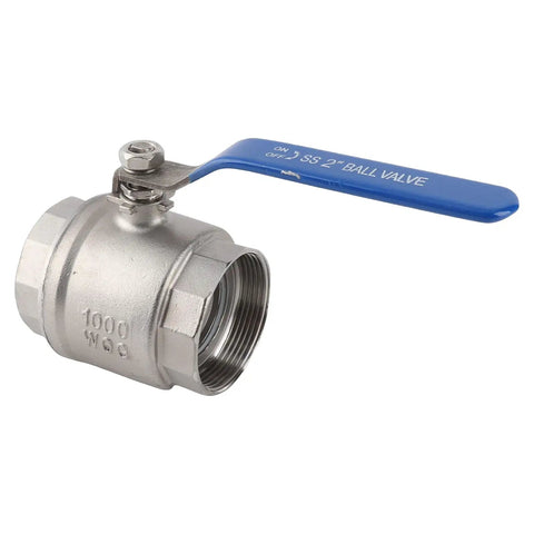 Two Inch Full Port Ball Valve Crafted From Premium 304 Stainless Steel For Heavy Duty Plumbing Jobs That Deliver Rock Solid High Pressure Flow Complete Rust Resistance And Truly Hassle Free Operation