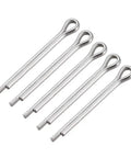 Split Cotter Pin 4mm By 35mm 304 Stainless Steel 2 Prongs Silver Tone Fastener Clip Durable Corrosion Resistant Locking Pin For DIY Projects And Small Machines Set Of 5
