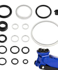 Pro Grade 15 Piece Floor Hydraulic Jack Seal Kit for 3 Ton Horizontal Floor Jack DIY Car Repair Tool Set components layout