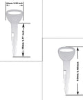 Toyota Forklift Keys 10 Pack 57591-23330-71 575912333071 A62597 Boss Grade Replacement Keys for Toyota Forklifts, OEM-Grade, 24mm head, 63mm length