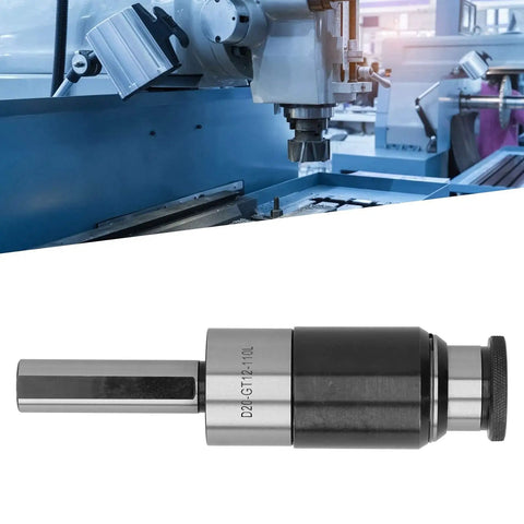 Overload Protected Collet Chuck Tapping Tool with Straight Shank and Telescopic Buffer for CNC Lathe in industrial setting