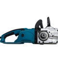 Heavy Duty 27 Point Five Inch Electric Foam Planer Saw For Lopping Overbuilt Spray Foams And Smoothing Out Stubborn Polyurethane Walls With Fast Twisting Blades For A Snappy Clean Sweep, side view showing motor and blade.