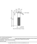 Pack Of 10 1/4-20 X 1-1/4 Grade 5 Titanium Hex Head Bolts detailed dimensions and specifications diagram.