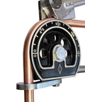 Lever Tube Bender For Five Eighths Inch Outer Diameter Tubing With Integrated Angle Markings And Cushion Grip Handles