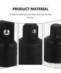 Heavy Duty Black Tool Steel Ball Bearing Socket Adapter Set For Drive Conversion Fits Impact Wrench And Automotive Maintenance Projects Made To Last close-up