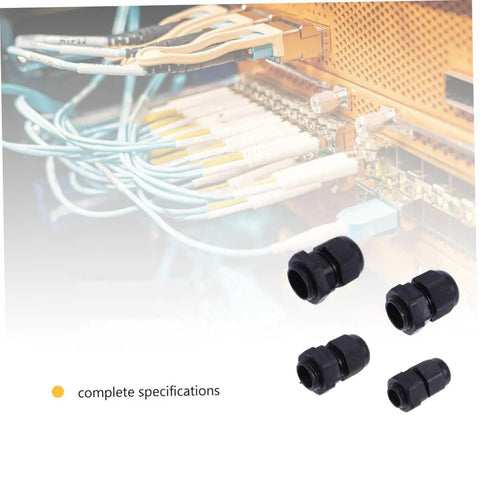 Check Out This Awesome 50 Piece Weather Pack Connectors Kit With Heavy Duty Nylon Glands For Secure Wire Cable Jointing And Rock Solid Seal Perfect Fixing Heads That Boost Tensile Strength To Keep Your Home Wiring Safe Dry And Totally Waterproof Like, black nylon cable glands