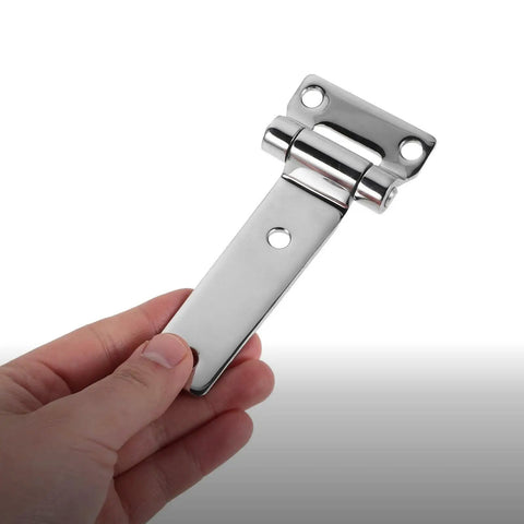 Heavy Duty Stainless Steel Boat Hinge With Mirror Polished Finish For Marine Weatherproof Performance Durable Door Hardware held in hand